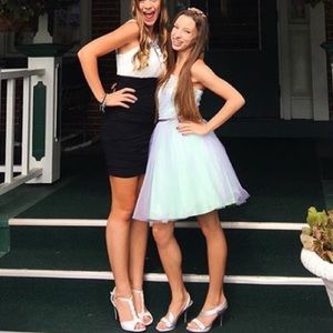 Strapless homecoming dress